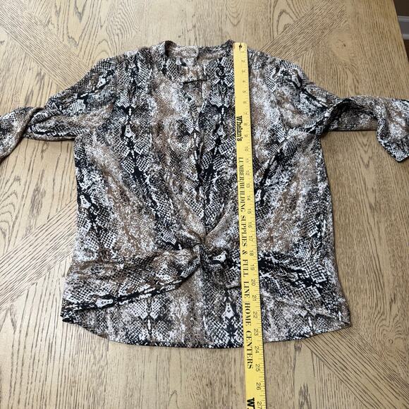 I.N. San Fransisco Snake Print Tie Knot Front Top Small - Picture 9 of 10